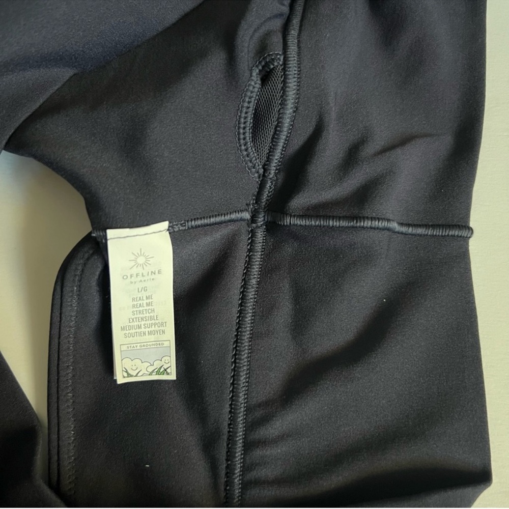 🆕 OFFLINE By Aerie | Real Me Strappy Back Sports Bra - Size L. - Picture 8 of 8